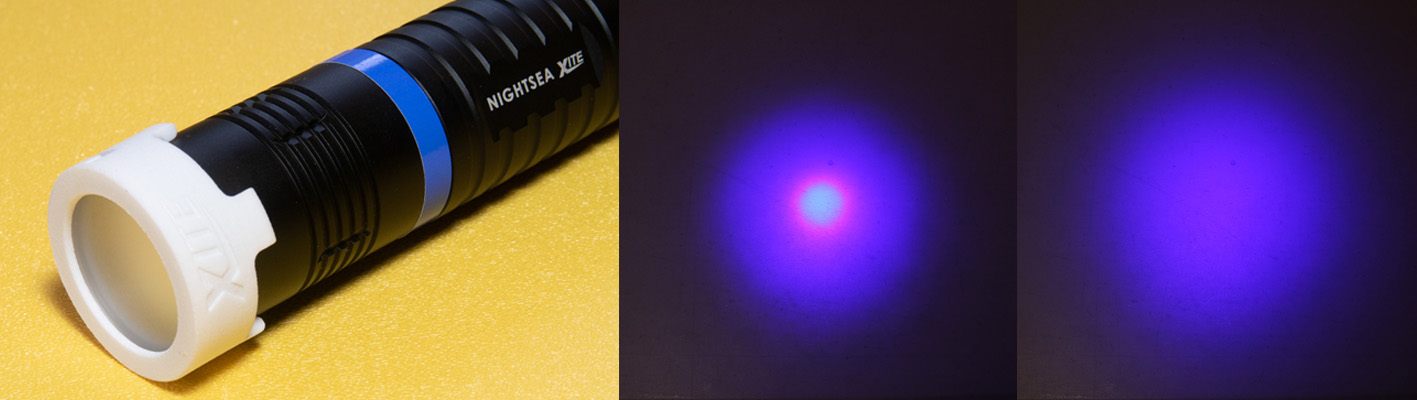 Xite mit abnehmbarem Diffusor / Xite Beleuchtungspunkt ohne Diffuser / Xite Beleuchtungspunkt mit Diffuser