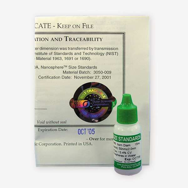 PARTIKELGRÖSSEN STANDARDS
