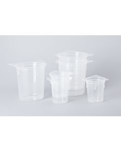Tri-Corn Beakers, Plastic, Disposable