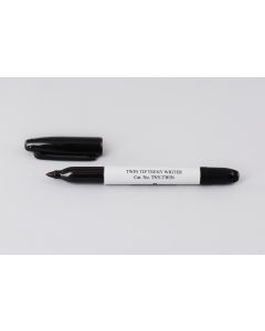 Twin-Tip Teeny Writer, Stift mit je einer Schreib-Spitze an beiden Enden (0.7/0.3), schwarz, 1 Stück