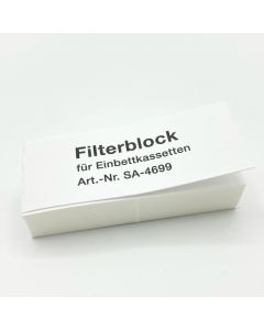 Filterpapier für Einbettkassetten, 66x26mm, 100 Blatt