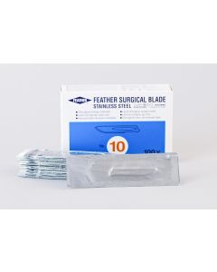 Feather, Sterile Skalpell -Klingen, #10, 100/Box--1-