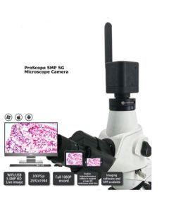 Proscope 5 MP Mikroskop Kamera, WiFi und USB, mit Akku