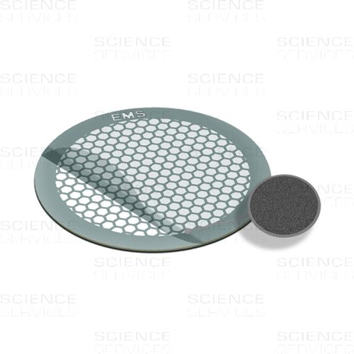 TEM Grids, Carbon Film coated, 400 Mesh, thin Bars hexagonal, Ni
