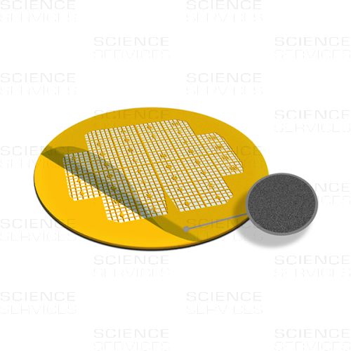 TEM Grids, Carbon Film coated, 400 Mesh, London Finder, Au