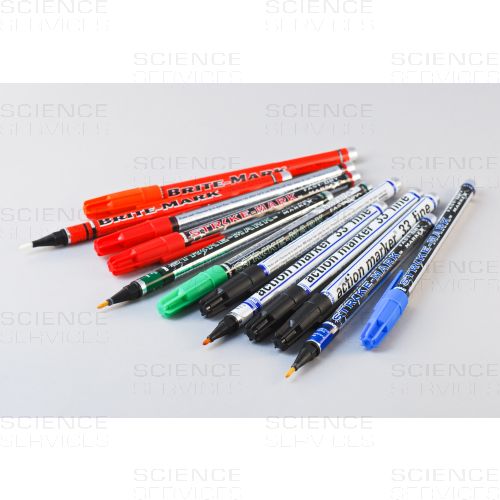 Manomark Pen™, für alle Oberflächen, Set(4 schwarze, 2 rote, 2 grüne, 2 blaue, 2 orange), 12 Stück