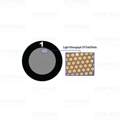 TEM Grids, 1500 Mesh, dünne Stege, hexagonal, Ni, 15 Stück
