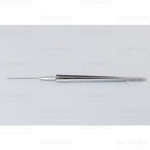 Mikro-Sezier-Schere, horizontal öffnend, gebogen--1-