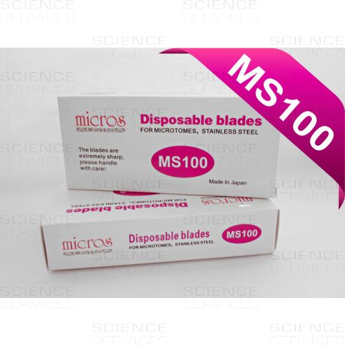 MS100 - Micros Disposable Microtome Blades for hard tissue, Low Profile, 50 pieces