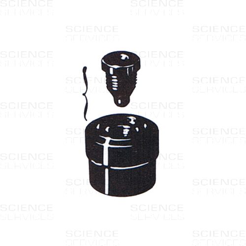 Stützringsatz für Easy-Seal Röhrchen, schwarzes Noryl, Durchmesser: 16mm, 1 Stück
