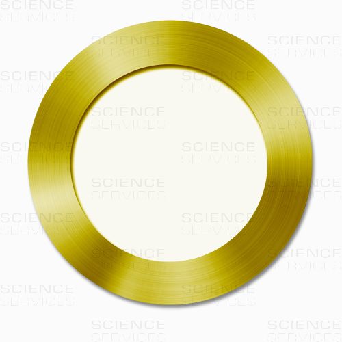  Sputter-Target Gold/Palladium, Ø3inch x Ø2inch x 0.1mm Annular on Support Ring, Au/Pd 60/40, 99.99% Au/Pd