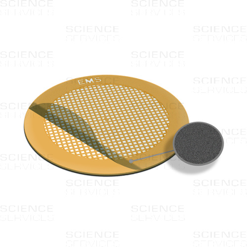 TEM Grids, Carbon Film coated, 200 Mesh, thin Bars Square, Cu