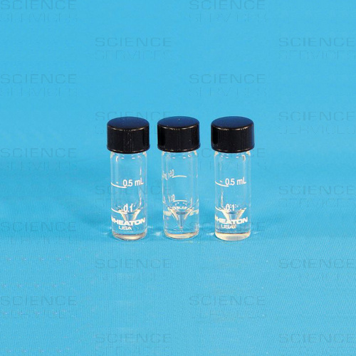 V-Vials®, Clear with Screw Cap, 12 pieces
