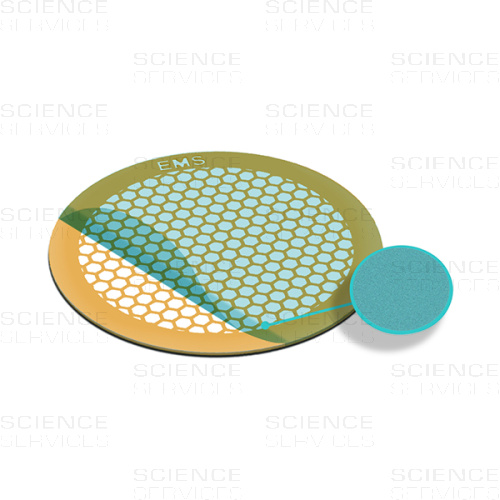 TEM Grids, Formvar Film coated, 300 Mesh, hexagonal, Cu