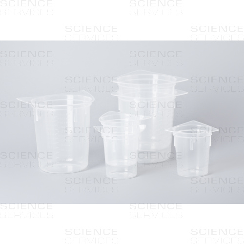 Tri-Corn Beakers, Plastic, Disposable