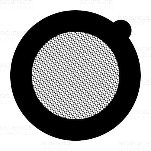 TEM Grids, 400 Mesh, dünne Stege, hexagonal, Cu, 100 pieces