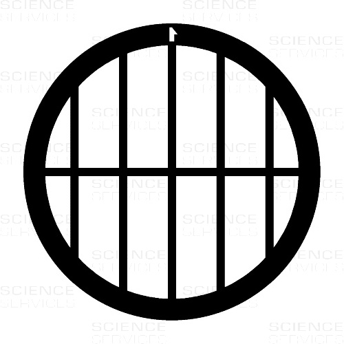 TEM Grids, 50 Mesh, parallel Bars with Dividers, Cu, 100 pieces