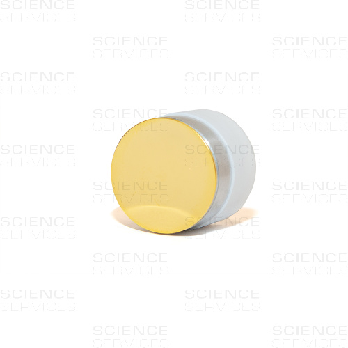 Sputter-Target, Gold, 99,999%, Ø30mm x 0,1mm, premounted, for LUXOR-Au and LUXOR-Pt, each