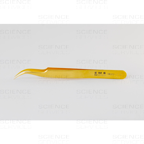 Ultrafeine Pinzette, Style 7, SA mit Gold-Beschichtung--3-