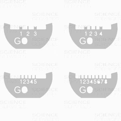 GO FIB Lift-Out Grids, 3, 4, 5, 8 indizierte Zapfen, flache Seiten, Molybdenum, 25 Stück