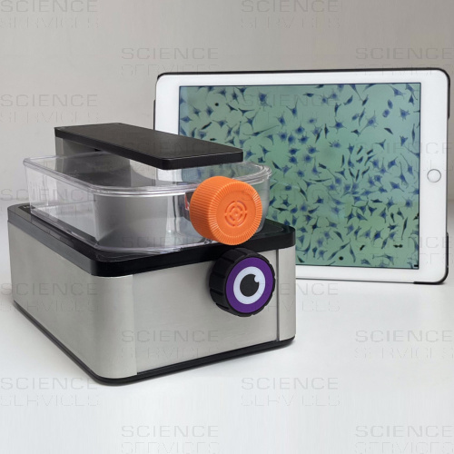iolight – Compact Cell Imager – a small inverted digital microscope for live-cell imaging, 1 µm resolution, NA 0,25, 10x