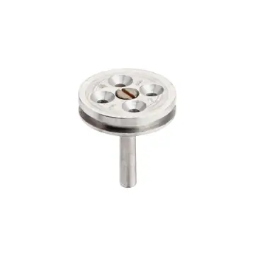 REM-Probenhalter für 4 TEM-Grids, D: 12,7mm, Al, mit Messingschraube, 1 Stück