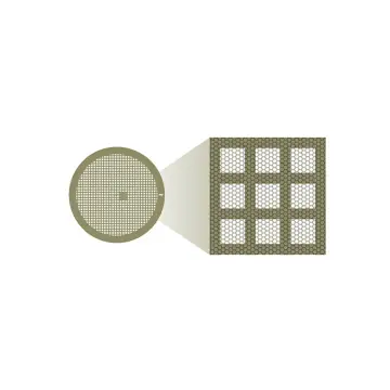 CD-flatTM, für große Proben, 8,0µm Lochgröße, 2,0µm Lochabstand, 200 Mesh, Cu, 50 Stück