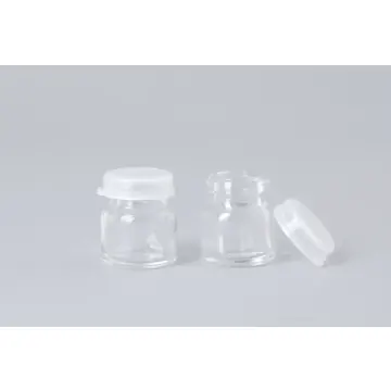 Probenflasche aus Glas, mit Plastik-Schnappdeckel 22mm, 4ml, 144 Stück
