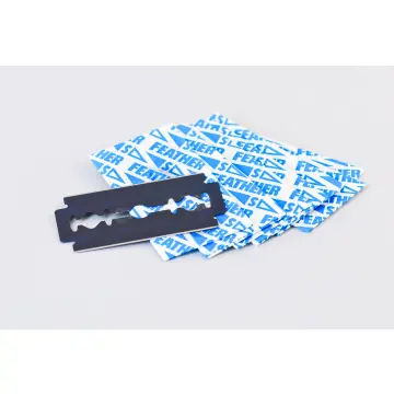 Doppelseitige Rasierklingen, Feather®, Carbonstahl