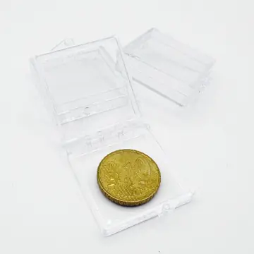 Polystyrol-Schachtel, klar, 25 mm x 25 mm x 8 mm, 100 Stück