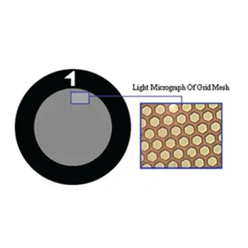TEM Grids, 1500 Mesh, dünne Stege, hexagonal, Ni, 15 Stück