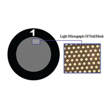 TEM Grids, 2000 Mesh, dünne Stege, hexagonal, Cu, 10 Stück