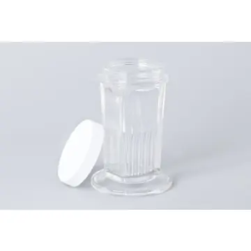 Färbetrog, Coplin, Glas, mit Deckel, Höhe 11,11cm--1-