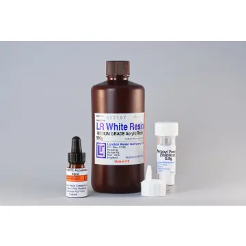 LR White Medium Grade Einbettmedium, Kit aus Harz, Katalysator und Beschleuniger