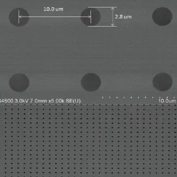 Clean SiN Membranes microporouse