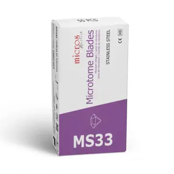 MS33 - MICROS Einweg-Mikrotom-Klinge für Dünnschnitte, 50 Stück