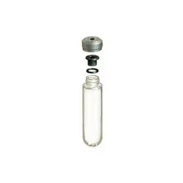 OSR Flasche, Polypropylen, 25x89mm, Komplettsatz, Delrin-Verschluss, Typ Sorvall, 1 Stück