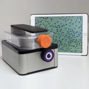 iolight – Compact Cell Imager – a small inverted digital microscope for live-cell imaging, 1 µm resolution, NA 0,25, 10x