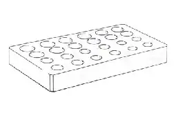 Röhrchengestell für 38mm Röhrchen (6 Löcher)