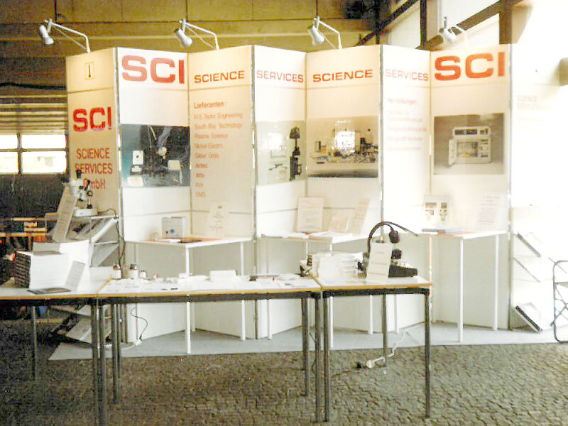 Science Services Messestand 1985